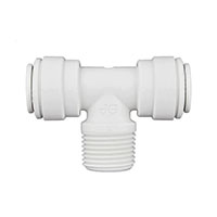 Inch White Polypropylene Fixed Tee Fittings