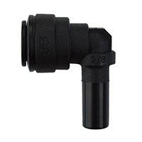 Inch Black Polypropylene Plug-In Elbows