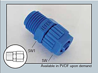 Male Connector 6 mm x 1/8 in.