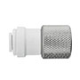 Inch White Polypropylene Female Connector Fittings