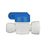3/8 Inch (in) Tube Outside Diameter and 3/8 Inch (in) Thread Size Polypropylene Speedfit To Female Shut-Off Valve